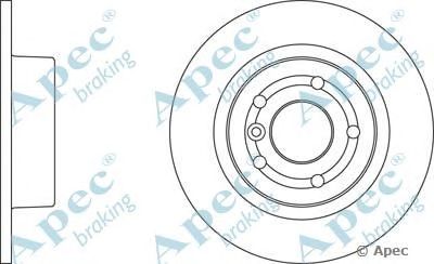 APEC BRAKING dsk952 -  Тормозной диск